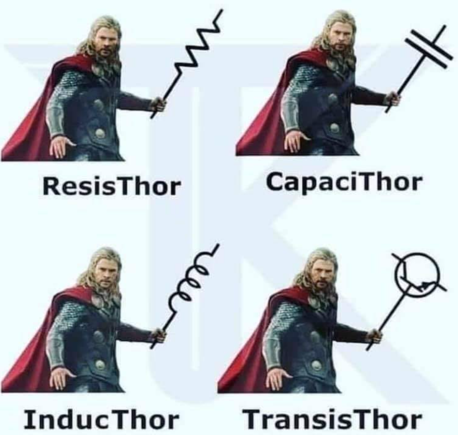 capaci thor memes - Resis Thor CapaciThor ill Induc Thor TransisThor