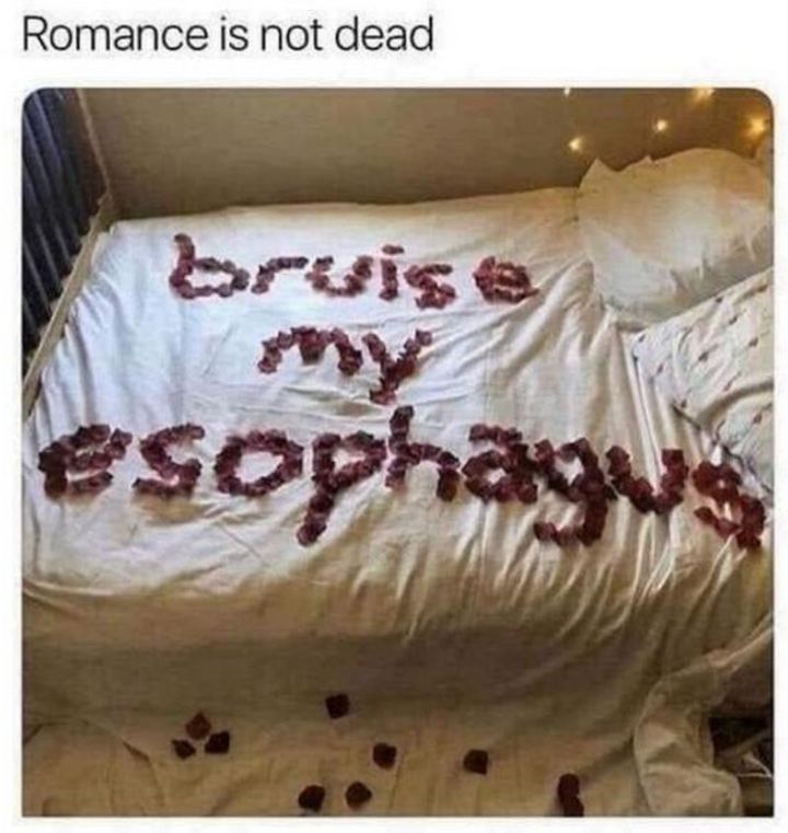 unwholesome memes - Romance is not dead bruis Esophagus