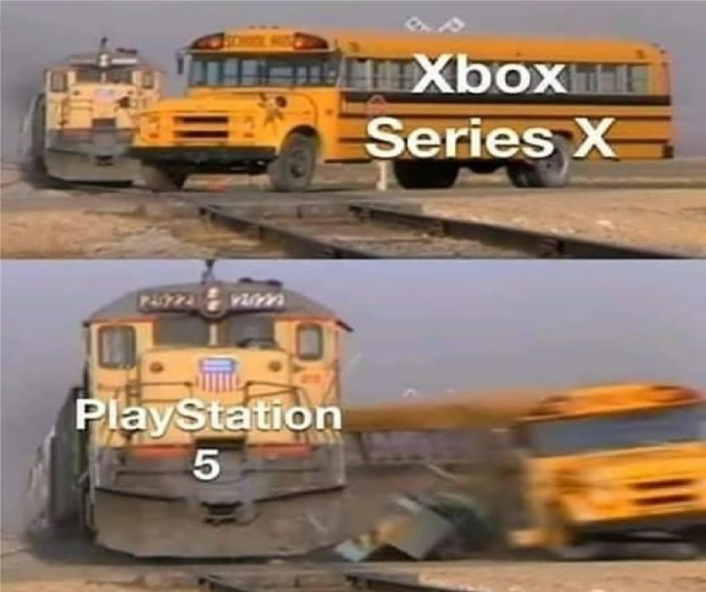 nvidia console train meme - Xbox Series X PlayStation 5