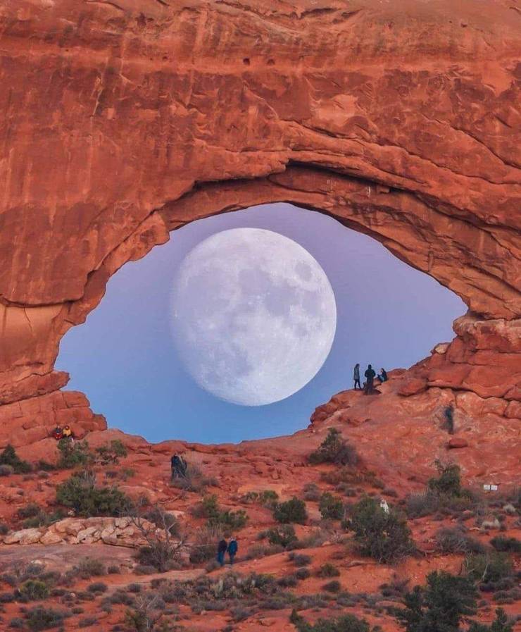 cool random pics - arches national park, north window and south window arches