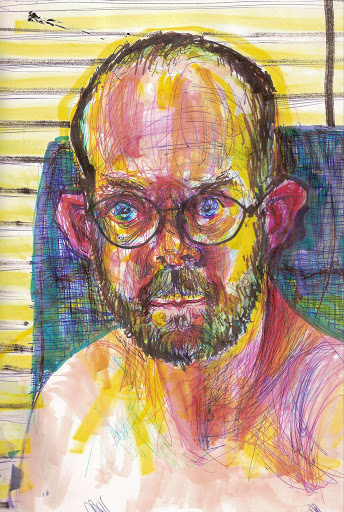 self portraits while on drugs - bryan lewis saunders self portrait - De