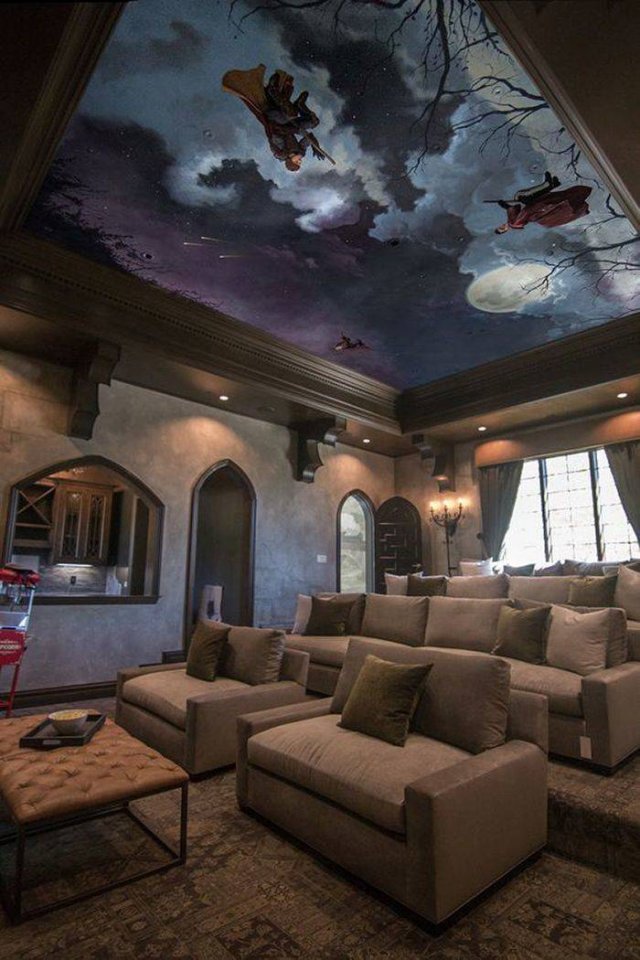 random pics and memes - harry potter themed home theater