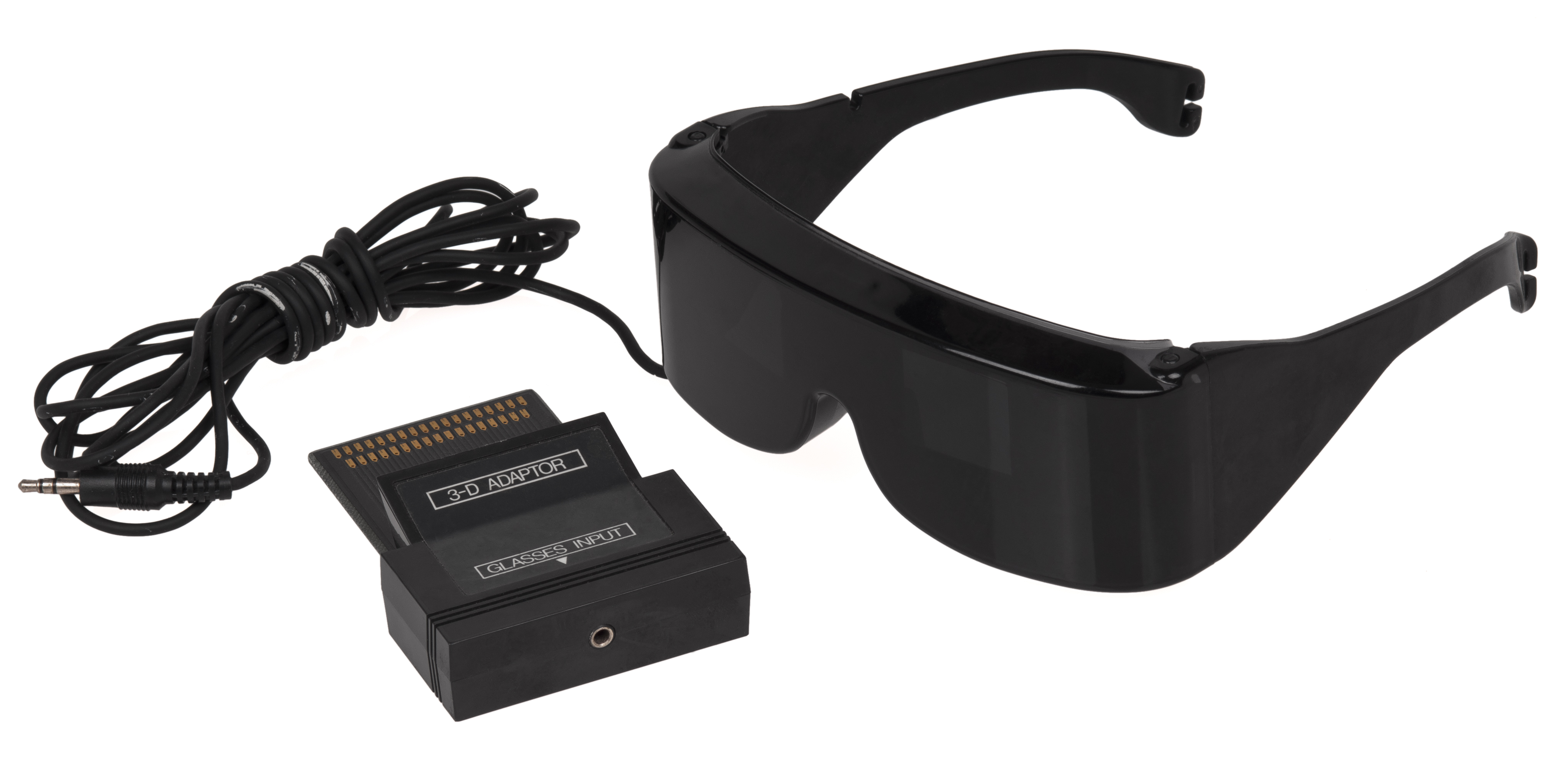 retro video game technology 1980s - SegaScope 3D Glasses