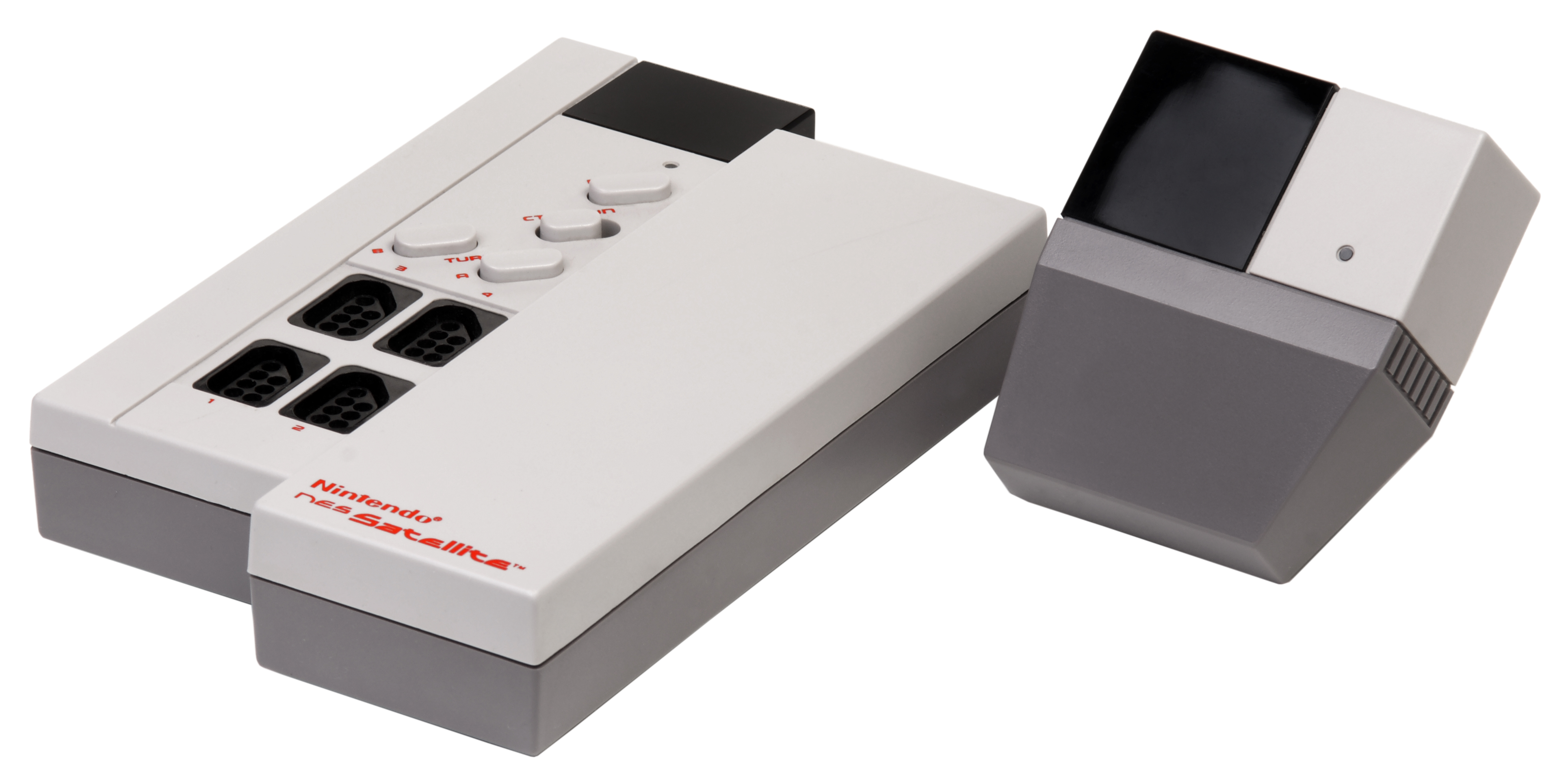retro video game technology 1980s - NES Satellite