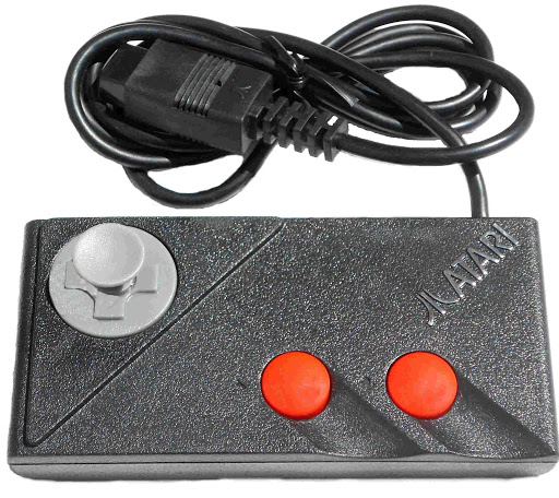 retro video game technology 1980s - CX78 Power Control Pad