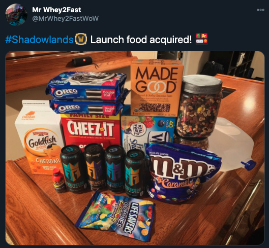 world of warcraft shadowlands food prep - shadowlands launch food acquired