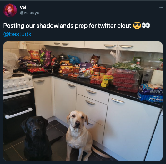 world of warcraft shadowlands food prep - posting our shadowlands prep for twitter clout