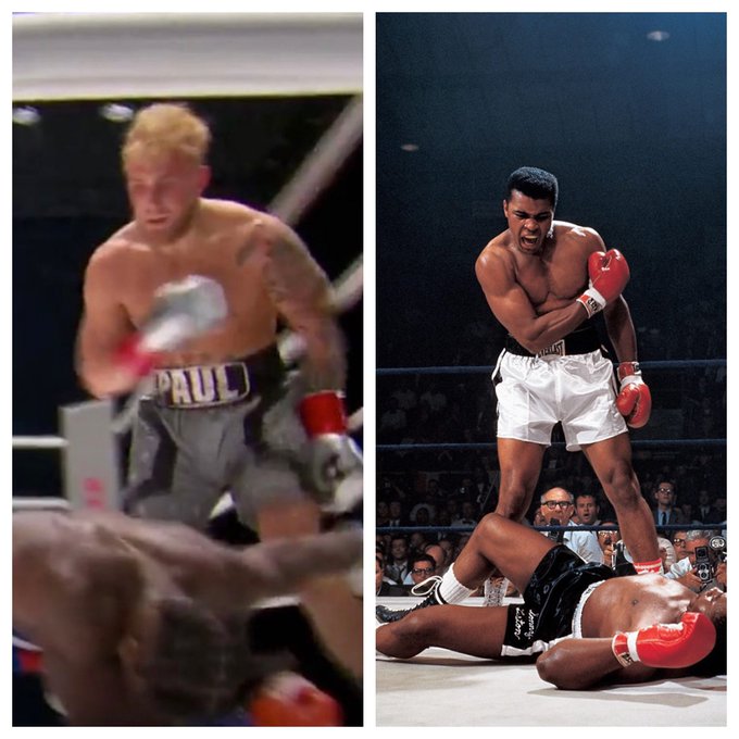 Nate Robinson KO memes - jake paul and mike tyson side by side pose