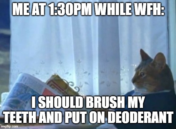 wfh memes reddit - Me At Pm While Wfh I Should Brush My Teeth And Put On Deoderant imgflip.com