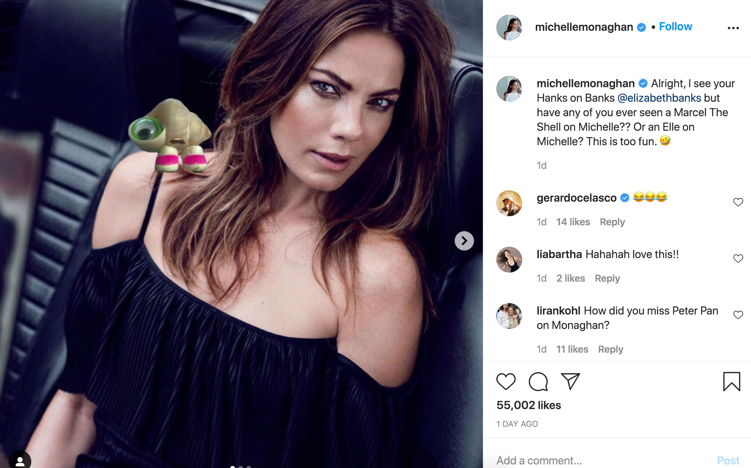 michelle monaghan magazine - michellemonaghan michellemonaghan Alright, I see your Hanks on Banks but have any of you ever seen a Marcel The Shell on Michelle?? Or an Elle on Michelle? This is too fun. 1d gerardocelasco 1d 14 > liabartha Hahahah love this