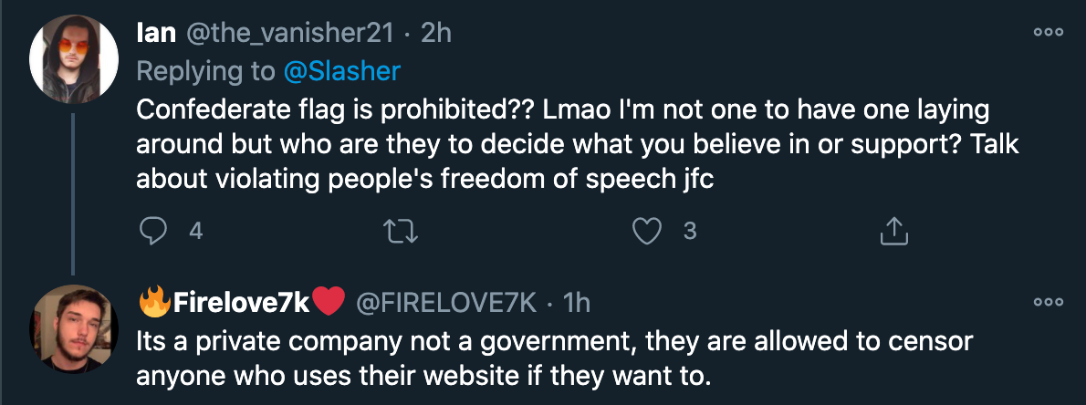 twitch confederate flag ban - Confederate flag is prohibited?? Lmao I'm not one to have one laying around but who are they to decide what you believe in or support? Talk about violating people's freedom of speech jfc