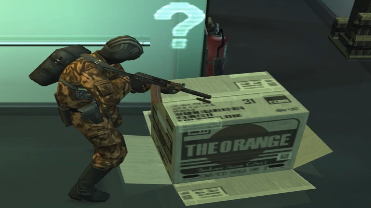 weird video game items - Cardboard Box (Metal Gear Solid)