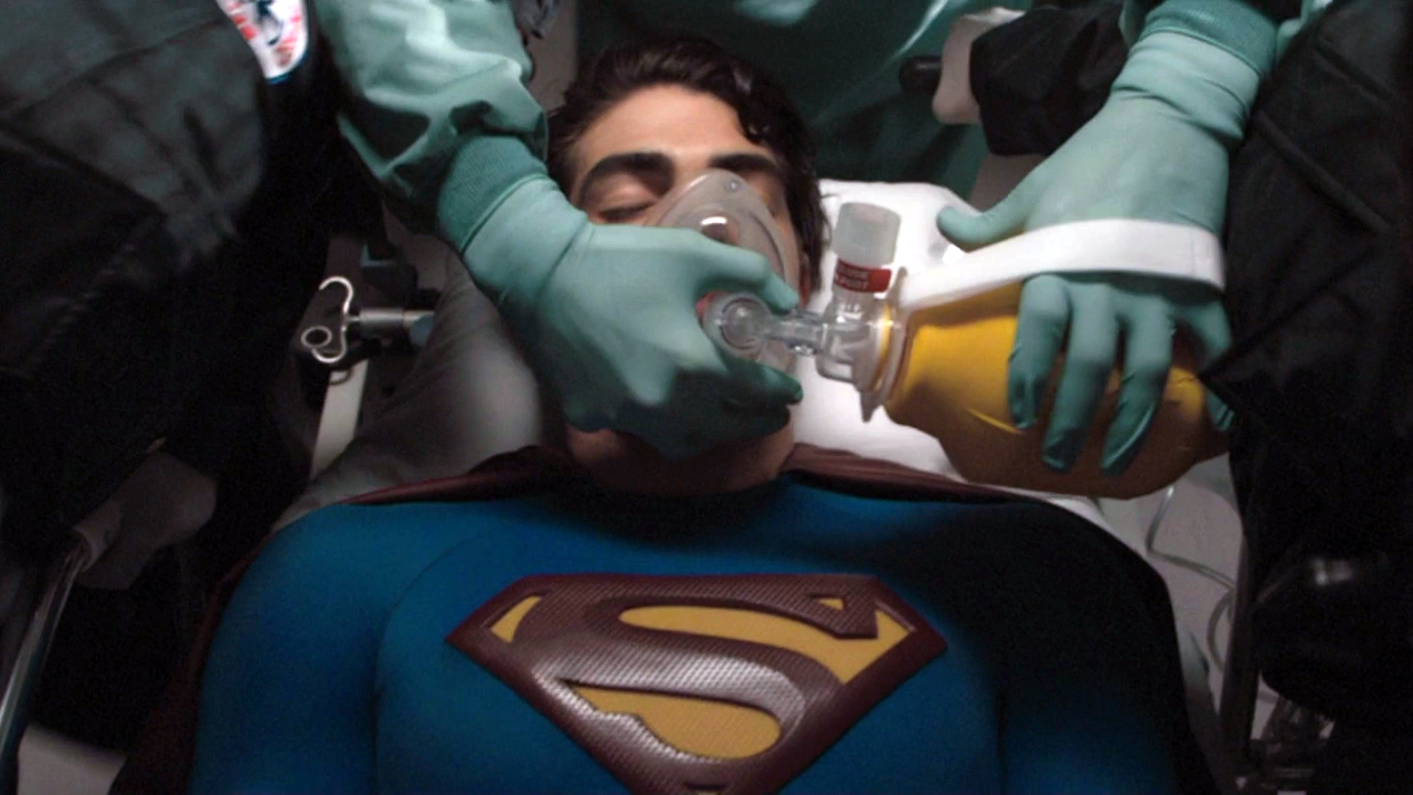 funny superman facts - superman in the hospital
