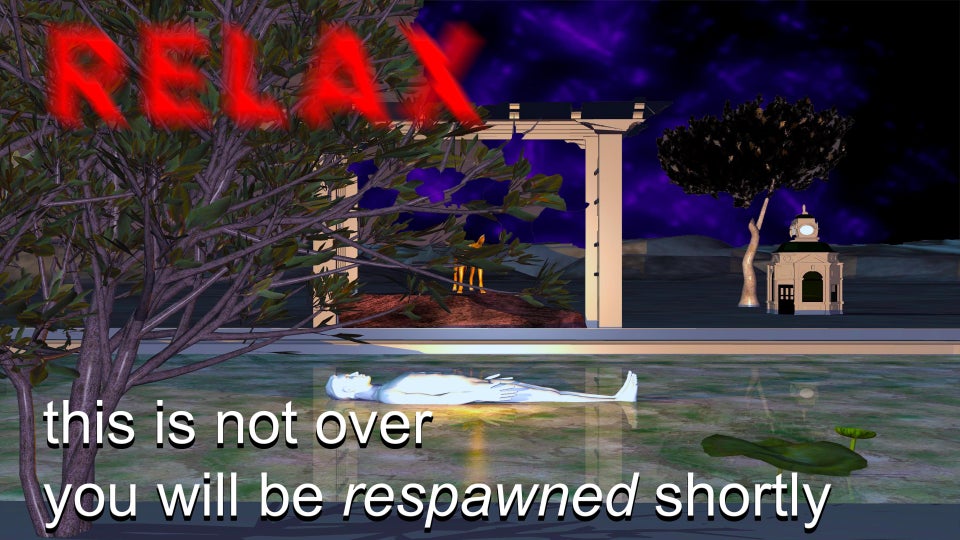 surreal memes - landscape lighting - this is not over you will be respawned shortly