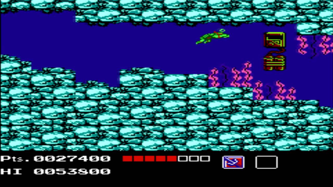 bad video game mechanics - Teenage Mutant Ninja Turtles: Underwater Levels