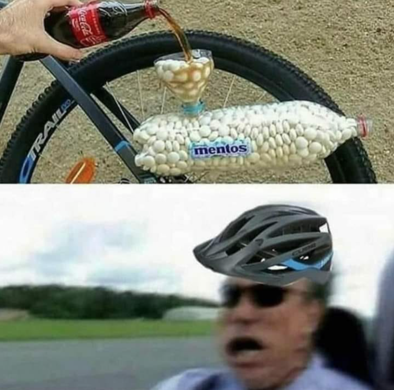 mentos bike meme