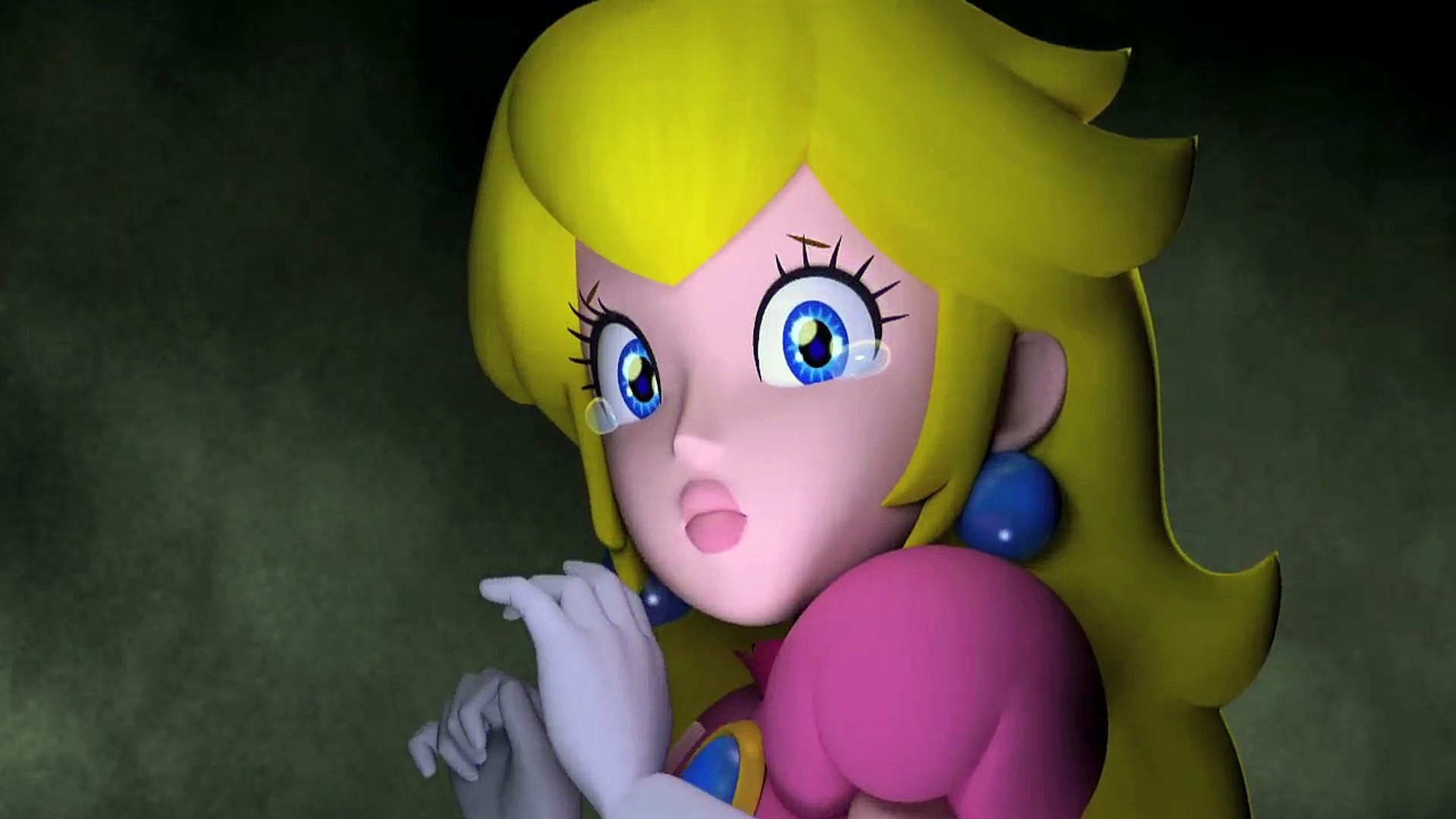 funny luigi fan theories - Darkest Luigi scared princess peach