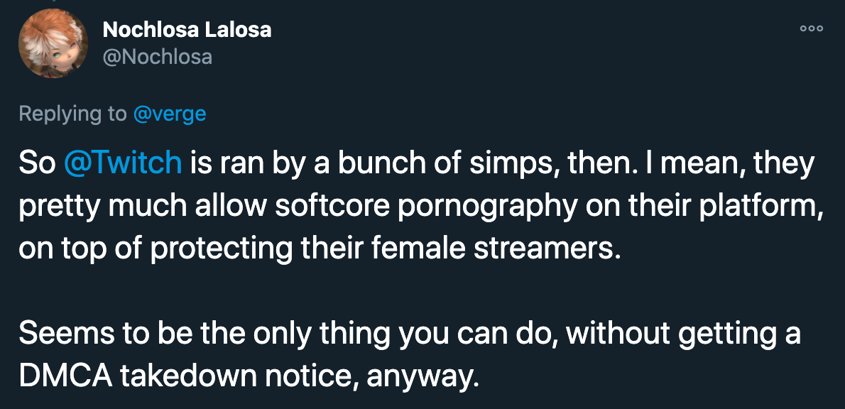 twitter reacts to twitch banning simp and incel - So is twitch ran by a bunch of simps, then. I mean, they pretty much allow softcore pornography on their platform, on top of protecting their female streamers. Seems to be the only thing you can do, withou