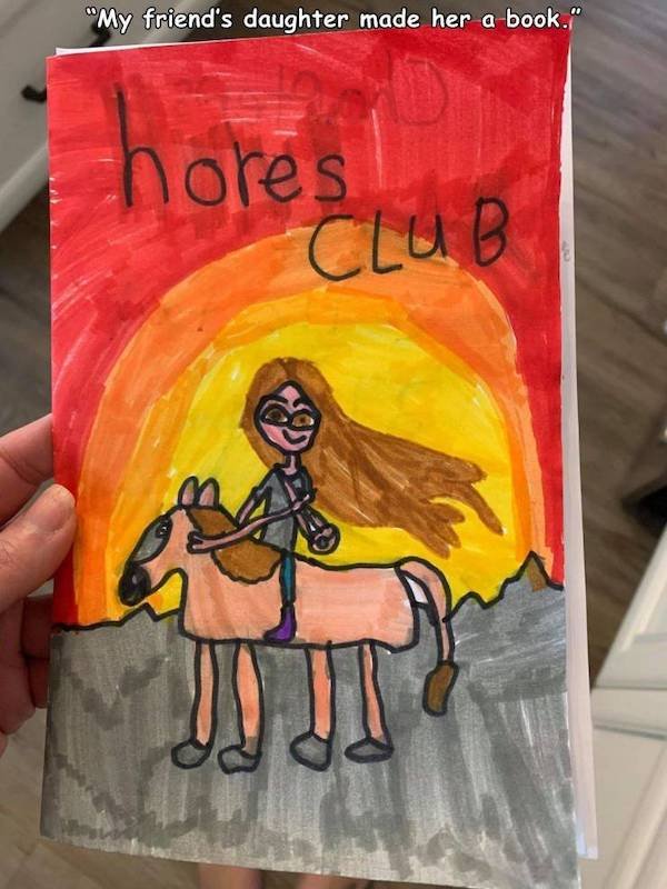 pics for dirty mind - art - "My friend's daughter made her a book." hores Club