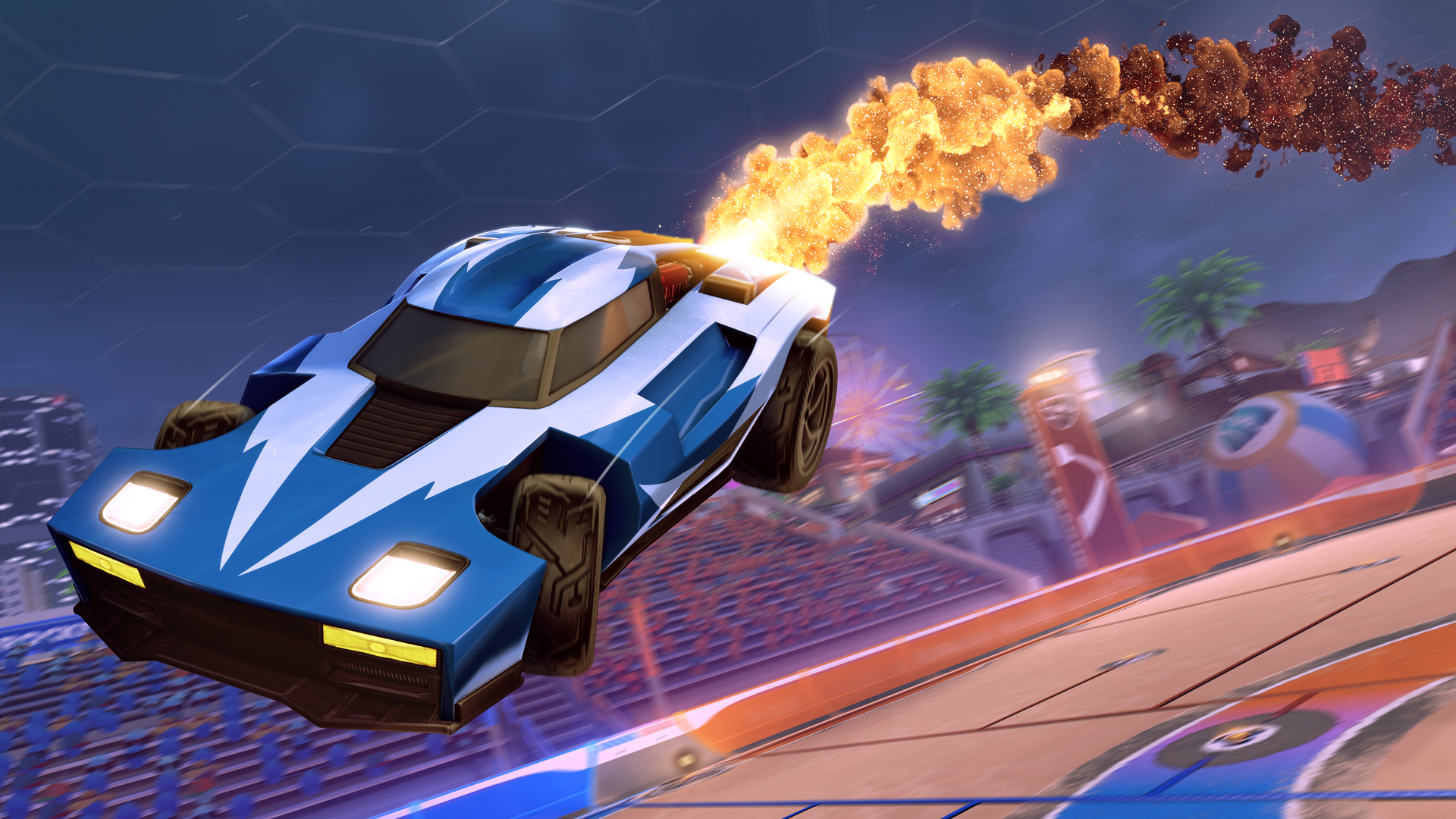 video games to play while stoned - Rocket League video game screenshot