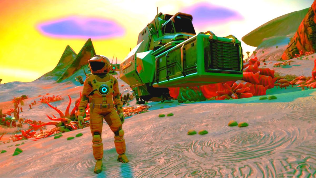 video games to play while stoned - No Man’s Sky video game screenshot