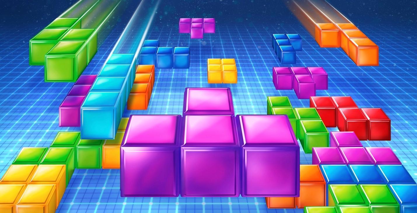 video games to play while stoned - Tetris video game screenshot