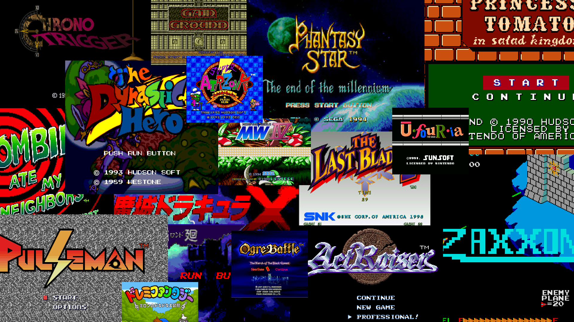 old video game trends - virtual video game console screenshot