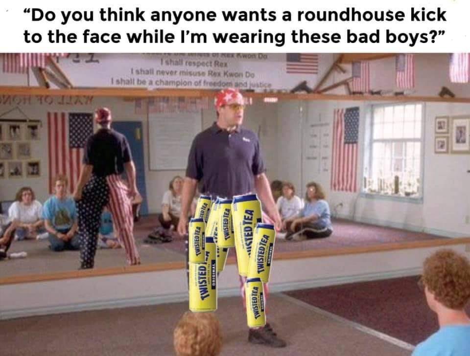 rex kwon do pants - Do you think anyone wants a roundhouse kick to the face while I'm wearing these bad boys?" Kwon Do Shall respect Rex Ishall never misuse Rex Kwon Do I shall be a champion of freedom and justice Sot Toway Stedila Twisted Tea Twistedter 