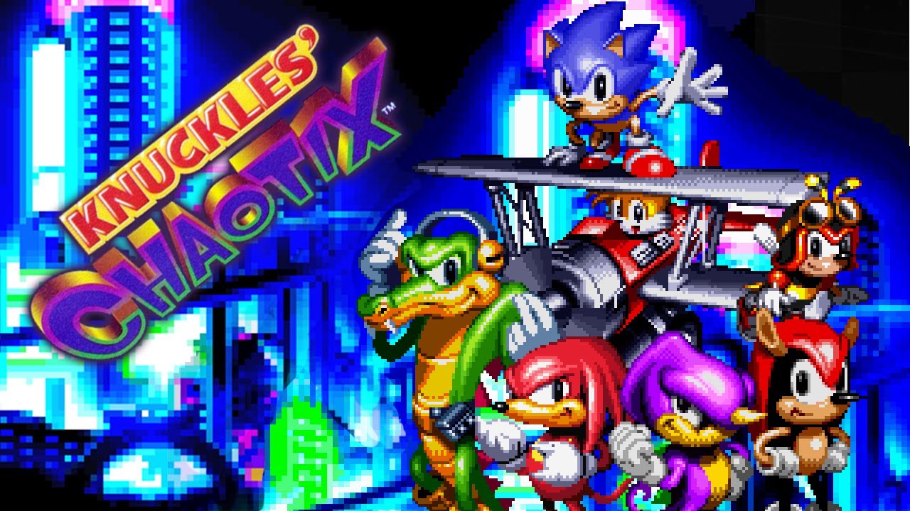 video game spinoffs - Knuckles' Chaotix video game screenshot