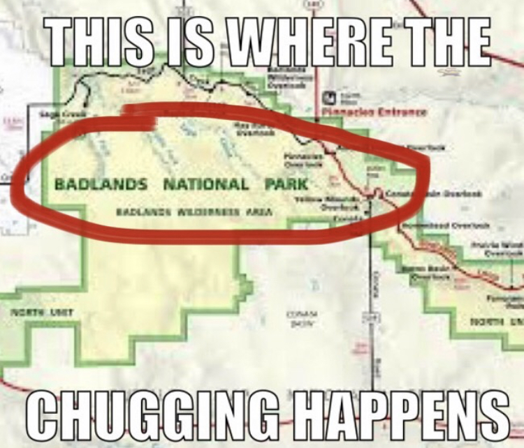 hugeplateofketchup8 - jackson weimer - map - This Is Where The Badlands National Park Kallares Los Aria Sh Et Unt M Chugging Happens