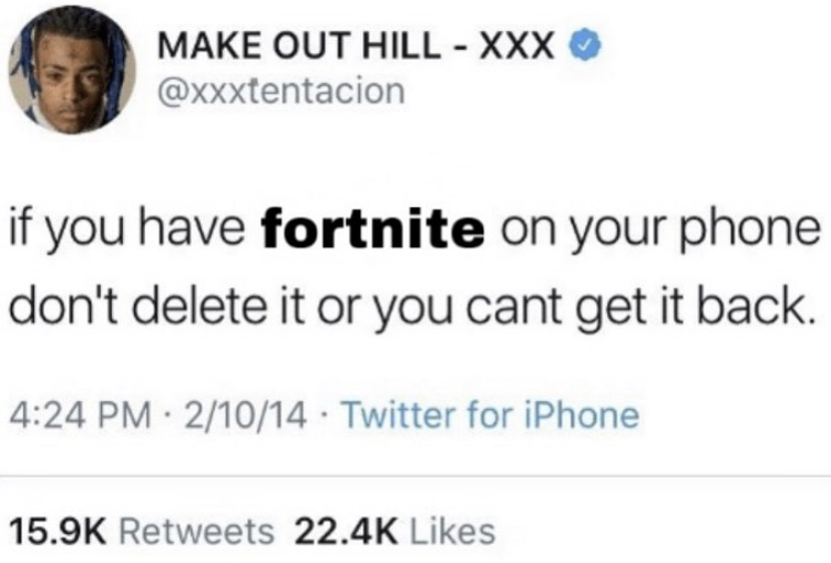 hugeplateofketchup8 - jackson weimer - Make Out Hill Xxx if you have fortnite on your phone don't delete it or you cant get it back. 21014 . Twitter for iPhone