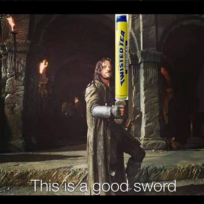 9 year old me finding a stick - Twisted Tea This is a good sword