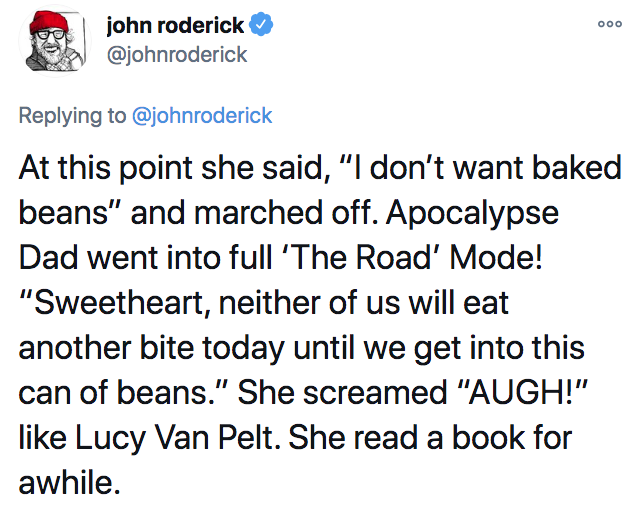 John Roderick Deletes Twitter After Being Dubbed the 'Bean Dad' - Full Thread 