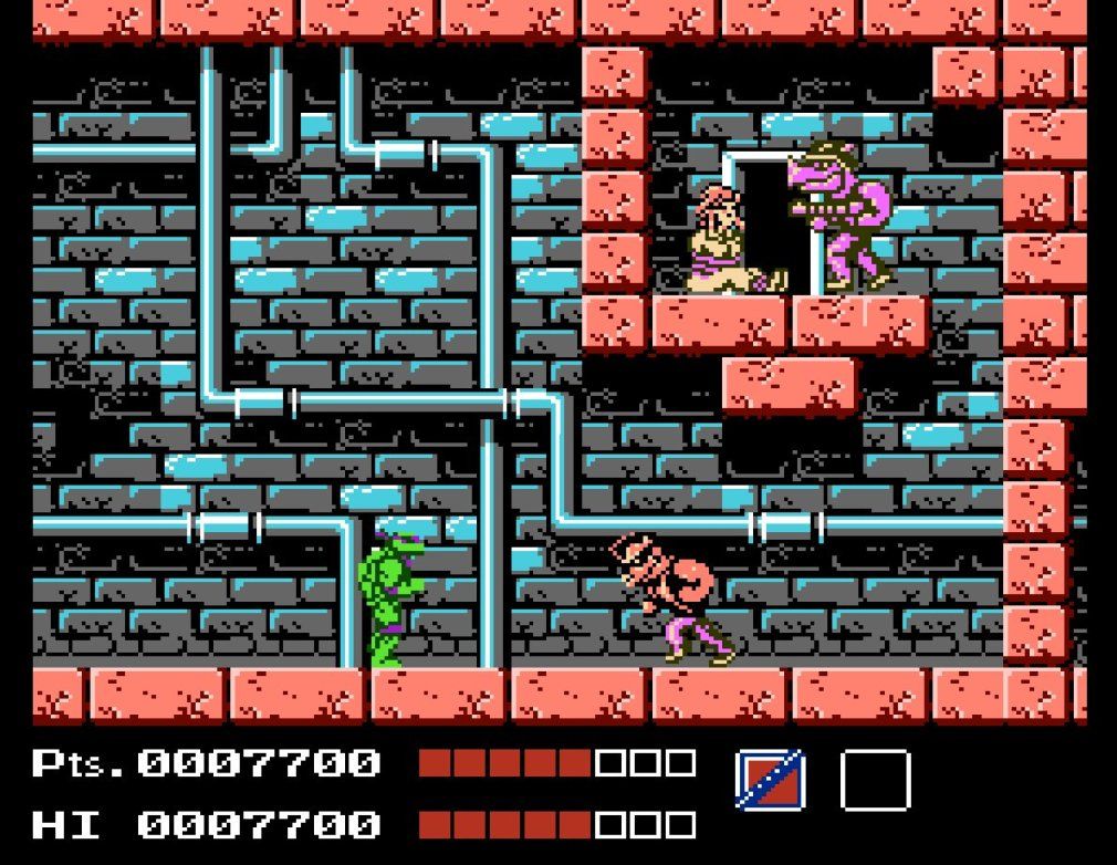 dumb video game cheats - Teenage Mutant Ninja Turtles video game screenshot