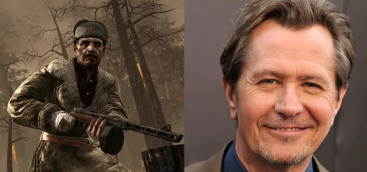 celebrities in video games - Gary Oldman call of duty video game