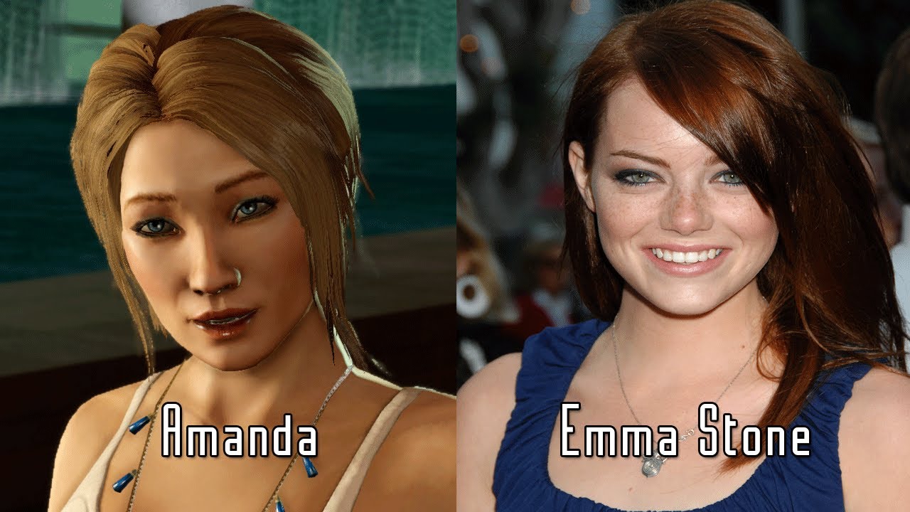 celebrities in video games - emma stone video game character