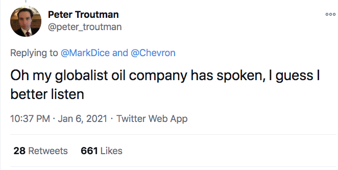 howie mandel kidnapping - 000 Peter Troutman and Oh my globalist oil company has spoken, I guess | better listen Twitter Web App 28 661