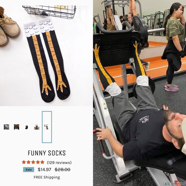 funny rando pics - chicken legs bodybuilder - Guru Funny Socks 129 reviews $14.97 $28.00 Sale Free Shipping E dhorotunay