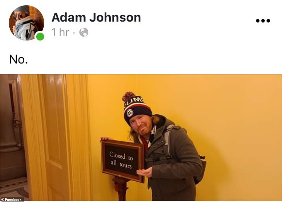 communication - Adam Johnson 1 hr ... No. 6 Closed to all tours Facebook
