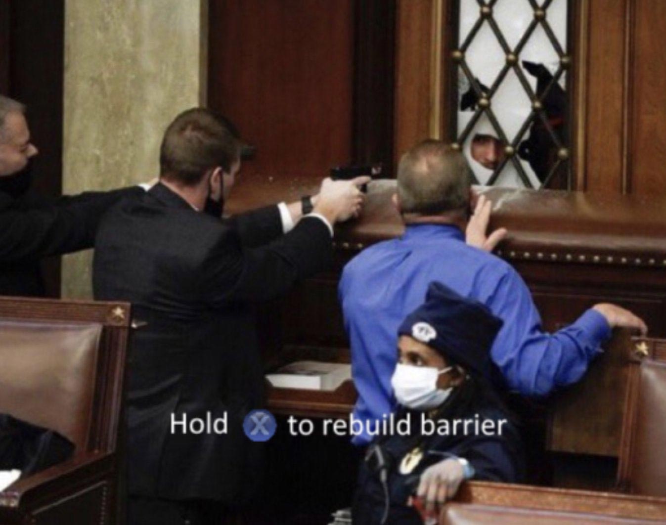 us capitol breach memes - official - Hold & to rebuild barrier