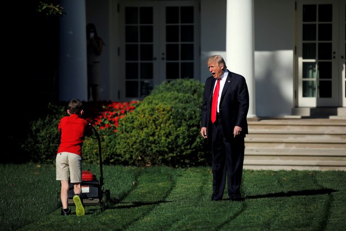 trump get off my lawn