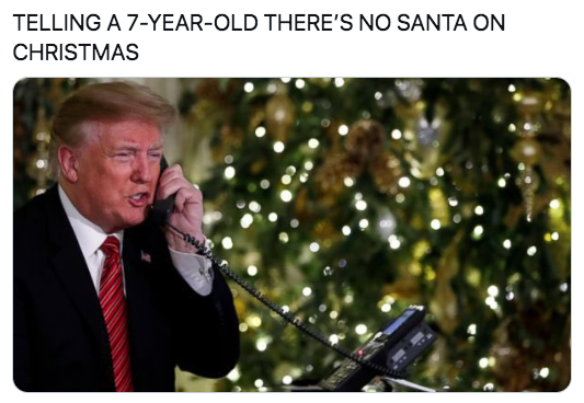 donald trump christmas - Telling A 7YearOld There'S No Santa On Christmas