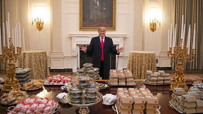 trump fast food feast