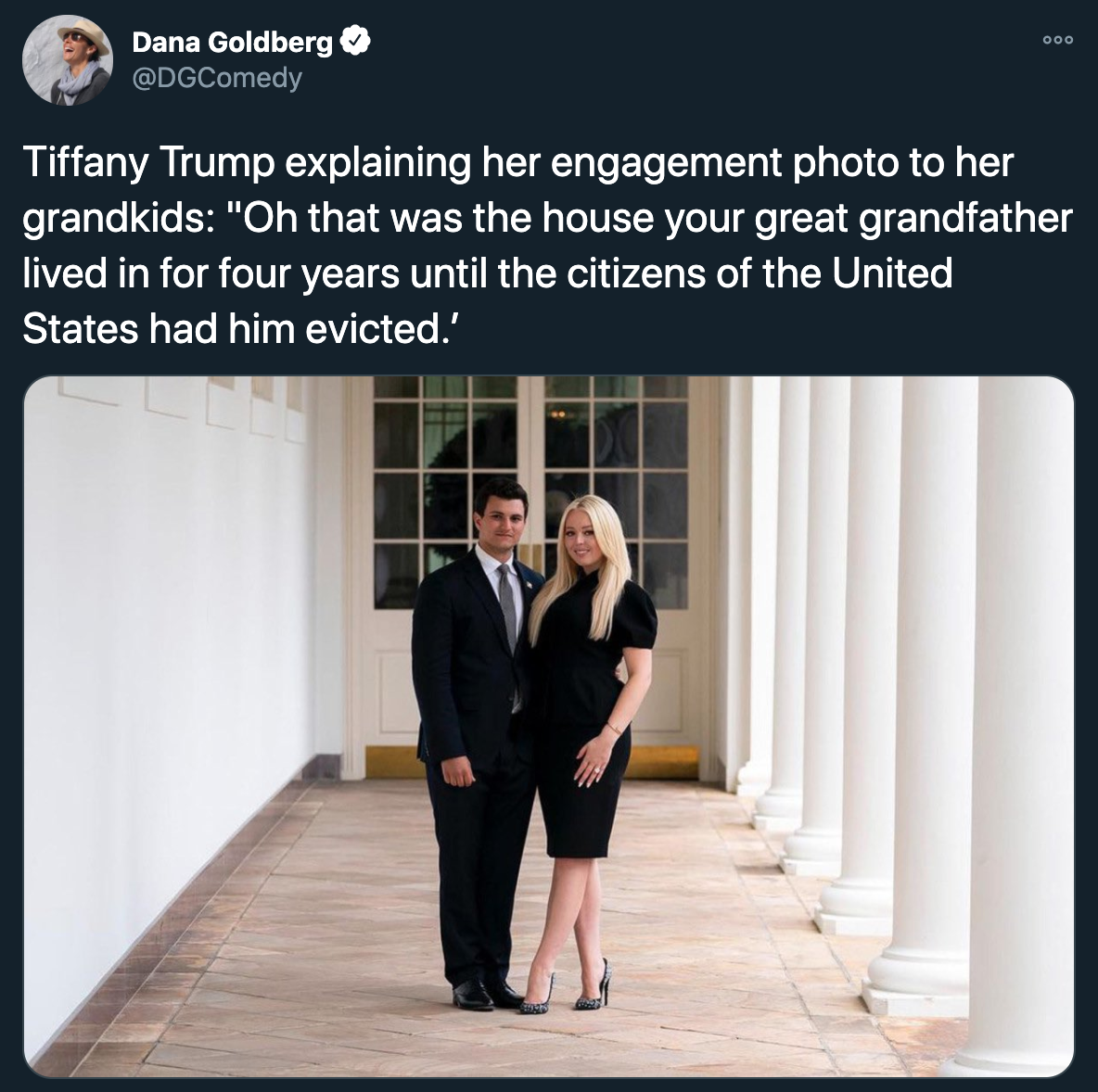 tiffany trump engagement -- Tiffany Trump explaining her engagement photo to her grandkids