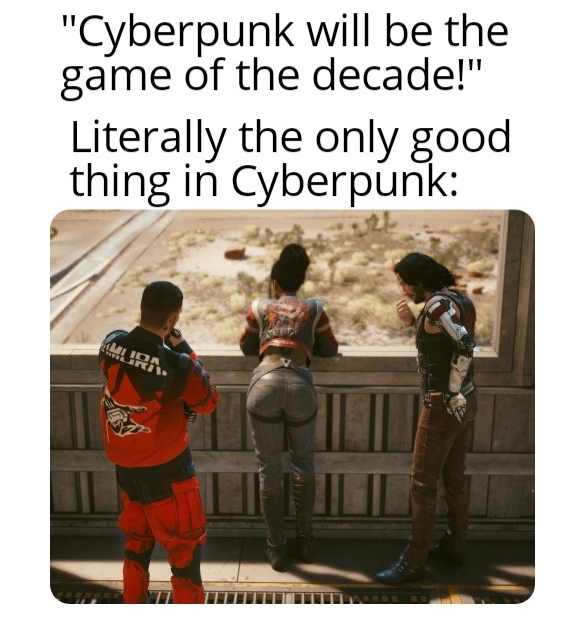 human behavior - "Cyberpunk will be the game of the decade!" Literally the only good thing in Cyberpunk Mida