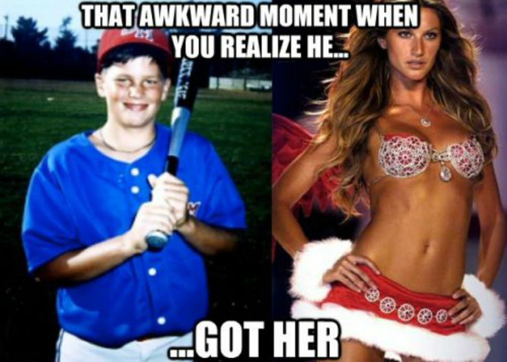 tom brady as a child - That Awkward Moment When You Realize He.. Got Her