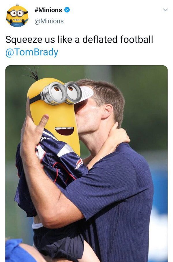 tom brady kissing baby - Squeeze us a deflated football Brady