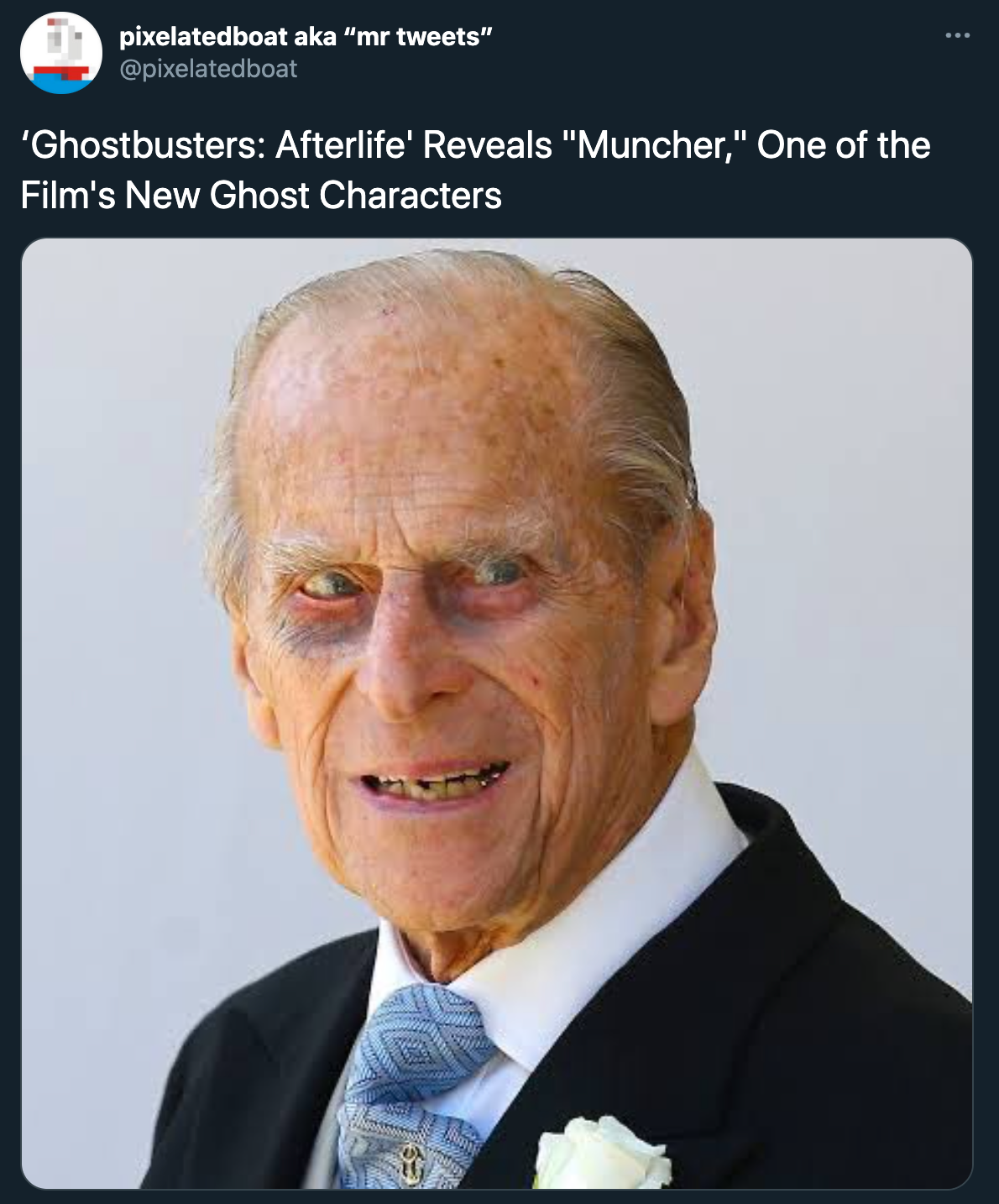 ghostbusters muncher sex memes - ghostbusters: afterlife reveals muncher one of the film's new ghost characters - prince charles