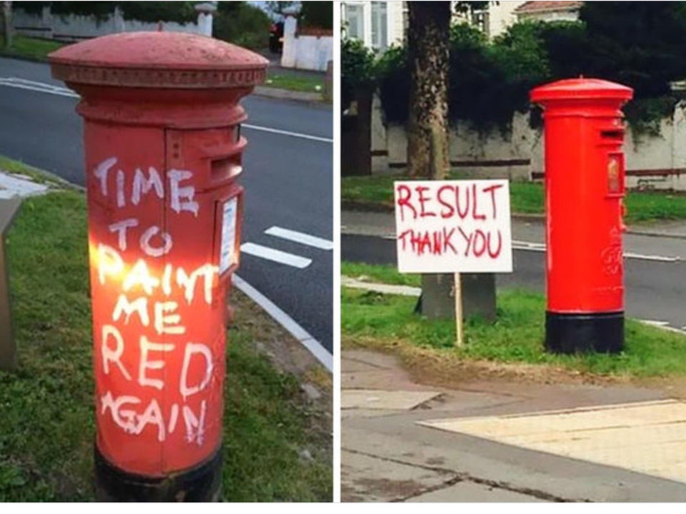 funny graffiti vandalism - funny vandalism - Time To paint me red again result Thank You