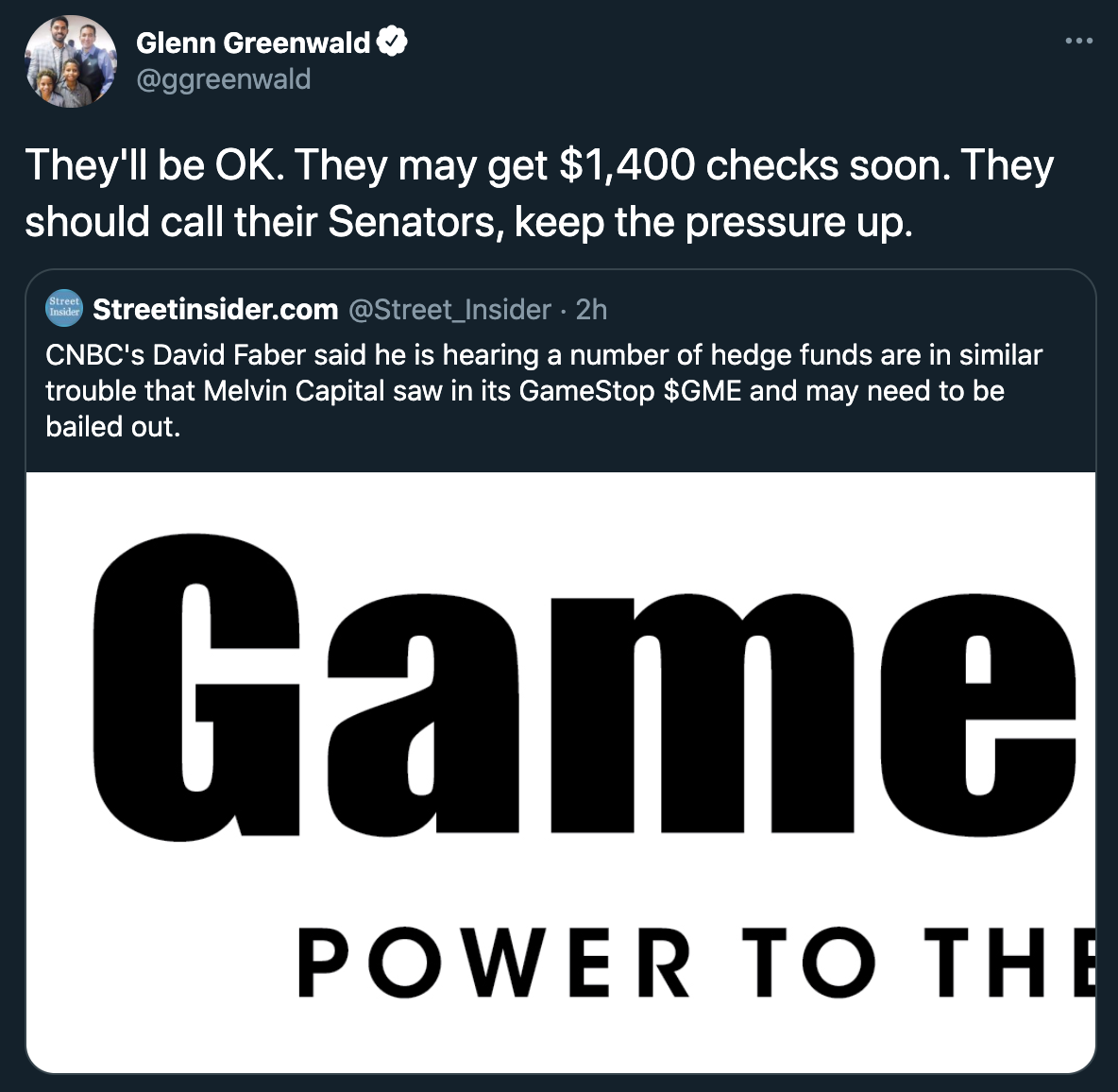 funny gamestop stock jokes - They'll be Ok. They may get $1,400 checks soon. They should call their Senators, keep the pressure up.